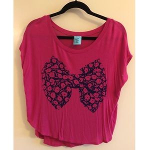 Nordstrom’s Pink Bow Tie Shirt